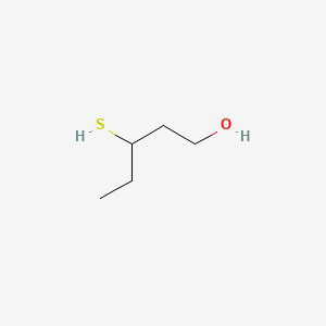 3-Mercaptopentan-1-ol chemical structure (CAS 548740-99-4)