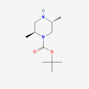 (2S,5R)-tert-Butyl 2,5-dimethylpiperazine-1-carboxylate chemical structure (CAS 548762-66-9)