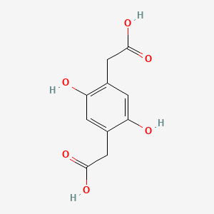 2,2'-(2,5-Dihydroxy-1,4-phenylene)diacetic acid chemical structure (CAS 5488-16-4)