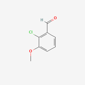 2-Chloro-3-methoxybenzaldehyde chemical structure (CAS 54881-49-1)