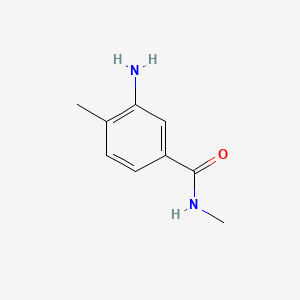 3-Amino-N,4-dimethylbenzamide chemical structure (CAS 54884-19-4)