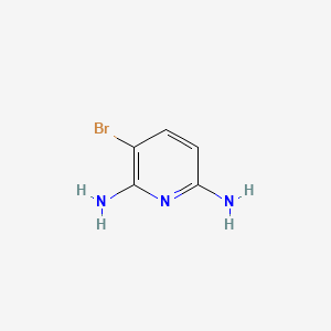 3-Bromopyridine-2,6-diamine chemical structure (CAS 54903-86-5)
