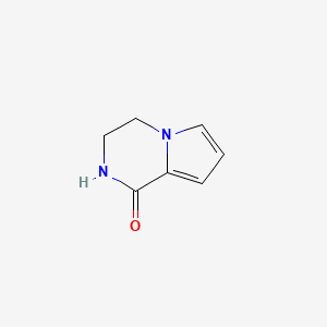 3,4-Dihydropyrrolo[1,2-a]pyrazin-1(2H)-one chemical structure (CAS 54906-42-2)