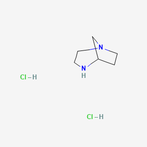 1,4-Diazabicyclo[3.2.1]octane dihydrochloride chemical structure (CAS 5492-61-5)