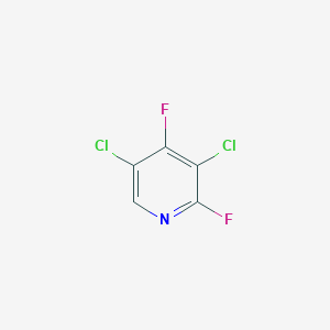3,5-Dichloro-2,4-difluoropyridine chemical structure (CAS 54929-26-9)