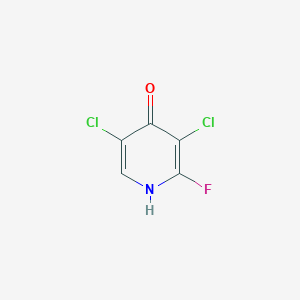 3,5-Dichloro-2-fluoropyridin-4-ol chemical structure (CAS 54929-37-2)