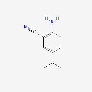 2-Amino-5-isopropylbenzonitrile chemical structure (CAS 549488-76-8)