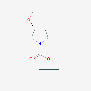 (R)-tert-Butyl 3-methoxypyrrolidine-1-carboxylate chemical structure (CAS 549532-08-3)
