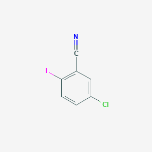 5-Chloro-2-iodobenzonitrile chemical structure (CAS 549547-88-8)
