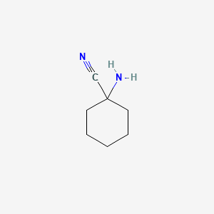 1-Aminocyclohexanecarbonitrile chemical structure (CAS 5496-10-6)