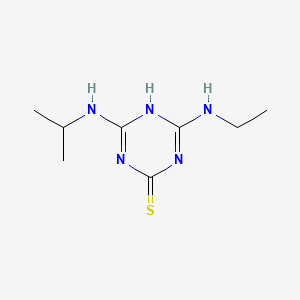 4-(Ethylamino)-6-(isopropylamino)-1,3,5-triazine-2(1H)-thione chemical structure (CAS 5498-17-9)
