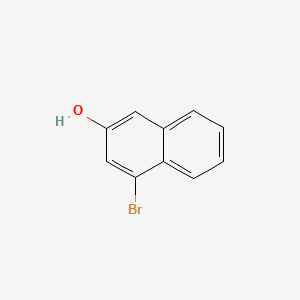 1-Bromo-3-hydroxynaphthalene chemical structure (CAS 5498-31-7)