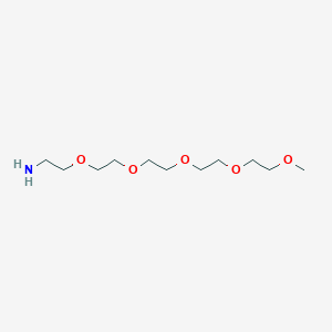 2,5,8,11,14-Pentaoxahexadecan-16-amine chemical structure (CAS 5498-83-9)