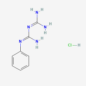 N-Phenylimidodicarbonimidic diamide hydrochloride chemical structure (CAS 55-57-2)