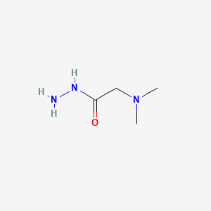 2-(Dimethylamino)acetohydrazide chemical structure (CAS 55-85-6)