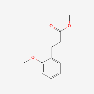 Methyl 3-(2-methoxyphenyl)propanoate chemical structure (CAS 55001-09-7)