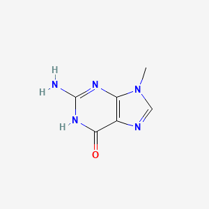 2-Amino-9-methyl-1H-purin-6(9H)-one chemical structure (CAS 5502-78-3)