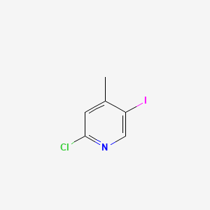 2-Chloro-5-iodo-4-methylpyridine chemical structure (CAS 550347-54-1)