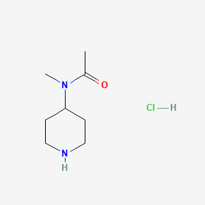 N-Methyl-N-(piperidin-4-yl)acetamide hydrochloride chemical structure (CAS 550370-51-9)
