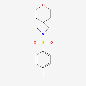 2-Tosyl-7-oxa-2-azaspiro[3.5]nonane chemical structure (CAS 550371-66-9)