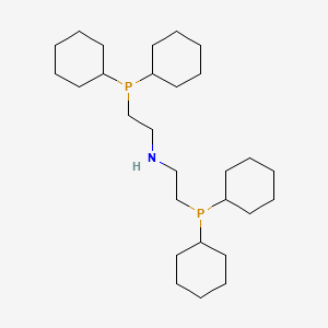 Bis(2-(dicyclohexylphosphino)ethyl)amine chemical structure (CAS 550373-32-5)