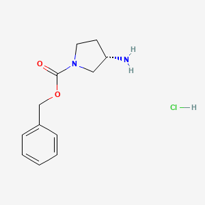 (S)-1-Cbz-3-Aminopyrrolidine hydrochloride chemical structure (CAS 550378-39-7)