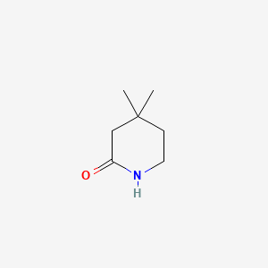 4,4-Dimethylpiperidin-2-one chemical structure (CAS 55047-81-9)