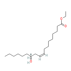 (R,Z)-Ethyl 12-hydroxyoctadec-9-enoate chemical structure (CAS 55066-53-0)