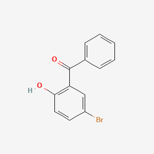 (5-Bromo-2-hydroxyphenyl)(phenyl)methanone chemical structure (CAS 55082-33-2)