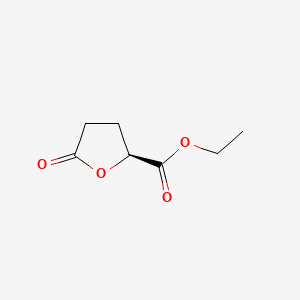 Ethyl (S)-5-oxotetrahydrofuran-2-carboxylate chemical structure (CAS 55094-96-7)