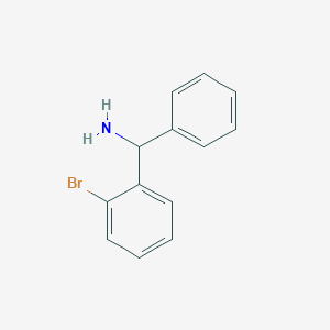 alpha-(2-Bromophenyl)benzylamine chemical structure (CAS 55095-15-3)