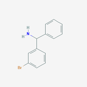 alpha-(3-Bromophenyl)benzylamine chemical structure (CAS 55095-16-4)
