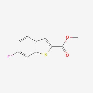 Methyl 6-fluorobenzo[b]thiophene-2-carboxylate chemical structure (CAS 550998-52-2)
