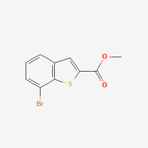 Methyl 7-bromobenzo[b]thiophene-2-carboxylate chemical structure (CAS 550998-53-3)