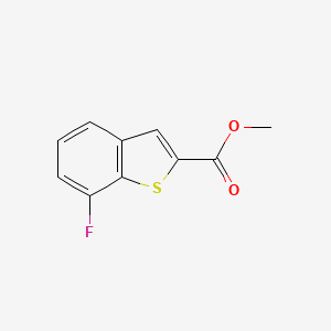 Methyl 7-fluorobenzo[b]thiophene-2-carboxylate chemical structure (CAS 550998-54-4)