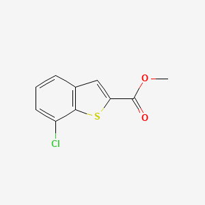 Methyl 7-chlorobenzo[b]thiophene-2-carboxylate chemical structure (CAS 550998-56-6)