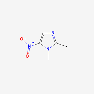 1,2-Dimethyl-5-Nitroimidazole chemical structure (CAS 551-92-8)