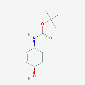 tert-Butyl (cis-4-hydroxycyclohex-2-en-1-yl)carbamate chemical structure (CAS 551000-83-0)