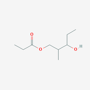 3-Hydroxy-2-methylpentyl propionate chemical structure (CAS 55109-53-0)