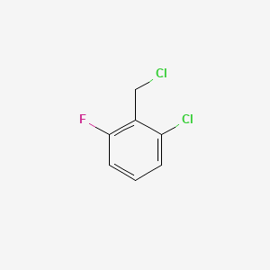 1-Chloro-2-(chloromethyl)-3-fluorobenzene chemical structure (CAS 55117-15-2)