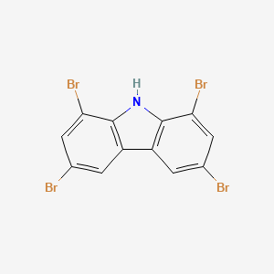 1,3,6,8-Tetrabromocarbazole chemical structure (CAS 55119-09-0)