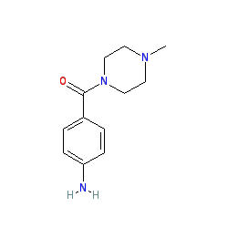 (4-Aminophenyl)(4-methylpiperazin-1-yl)methanone chemical structure (CAS 55121-99-8)
