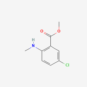Methyl 5-chloro-2-(methylamino)benzoate chemical structure (CAS 55150-07-7)