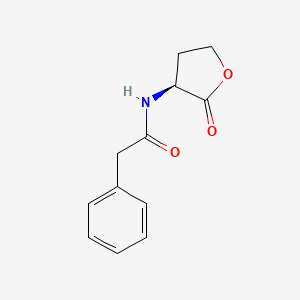 (S)-N-(2-Oxotetrahydrofuran-3-yl)-2-phenylacetamide chemical structure (CAS 55154-48-8)