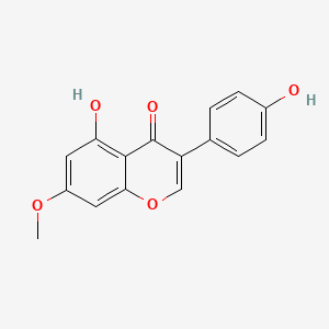5-Hydroxy-3-(4-hydroxyphenyl)-7-methoxy-4H-chromen-4-one chemical structure (CAS 552-59-0)