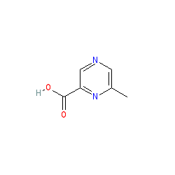 6-Methylpyrazine-2-carboxylic acid chemical structure (CAS 5521-61-9)