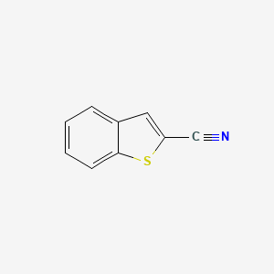 Benzo[b]thiophene-2-carbonitrile chemical structure (CAS 55219-11-9)