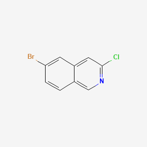 6-Bromo-3-chloroisoquinoline chemical structure (CAS 552331-06-3)
