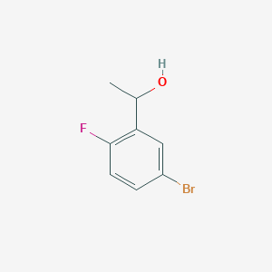 1-(5-Bromo-2-fluorophenyl)ethanol chemical structure (CAS 552331-15-4)