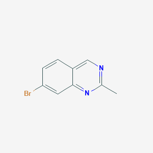 7-Bromo-2-methylquinazoline chemical structure (CAS 552331-87-0)